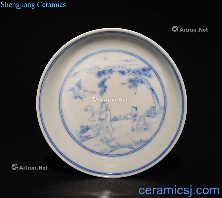 The Qing Dynasty A BLUE AND WHITE DISH