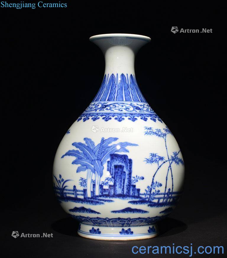 The Qing Dynasty A BLUE AND WHITE YUHUCHUNPING