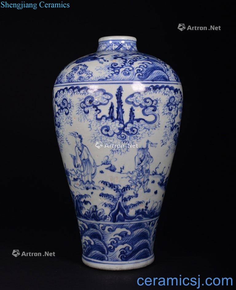 Ming Dynasty A BLUE AND WHITE MEIPING