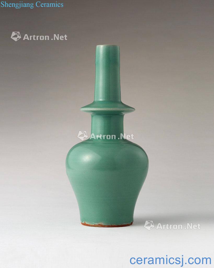 The song dynasty Longquan celadon net bottle