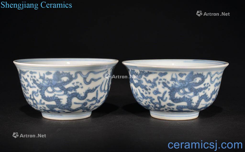 Ming Dynasty A PAIR OF BLUE AND WHITE CUPS