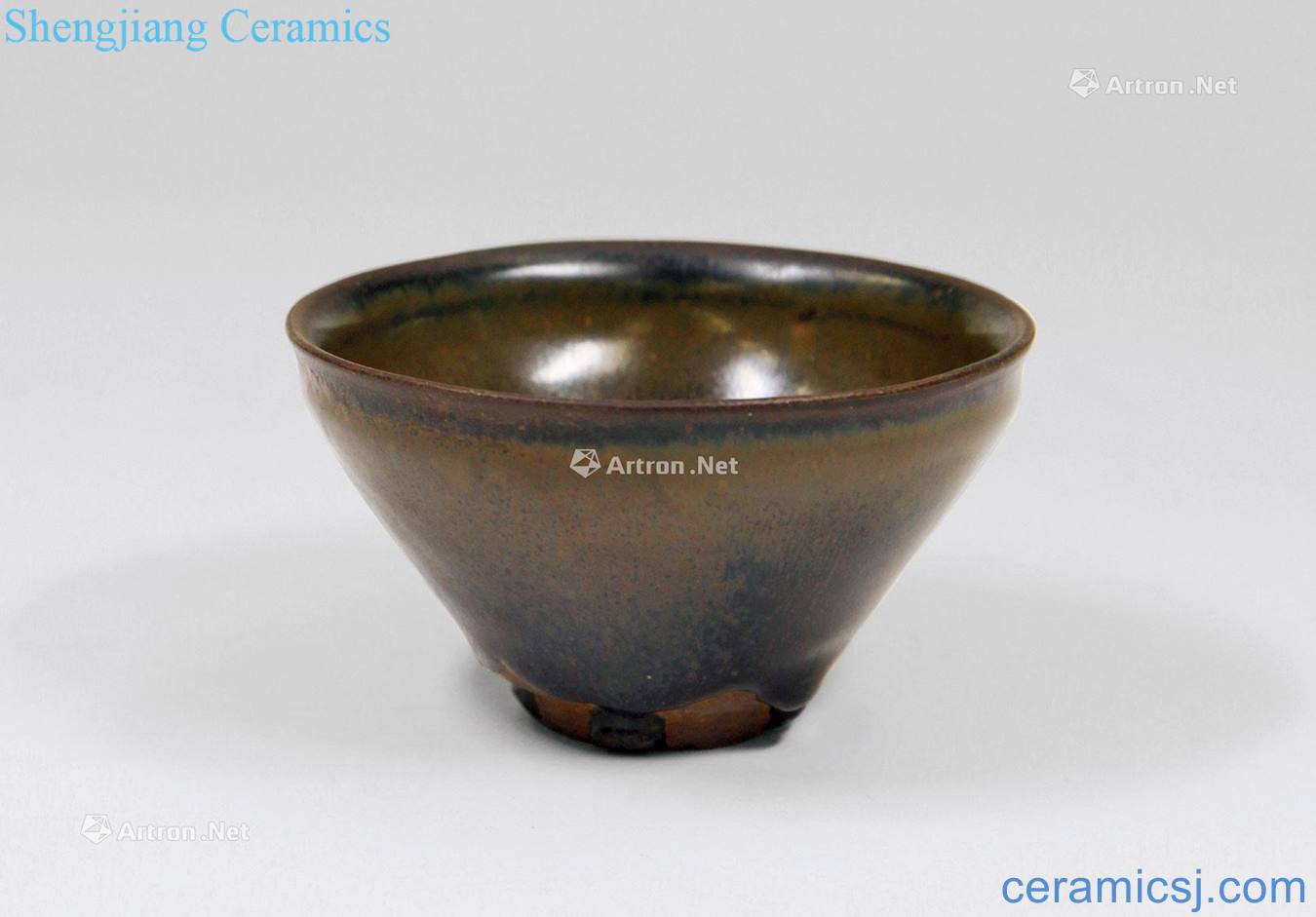 Song grain temmoku bowl