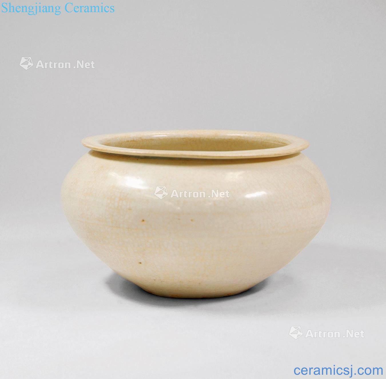 The song dynasty White glazed dish bowl