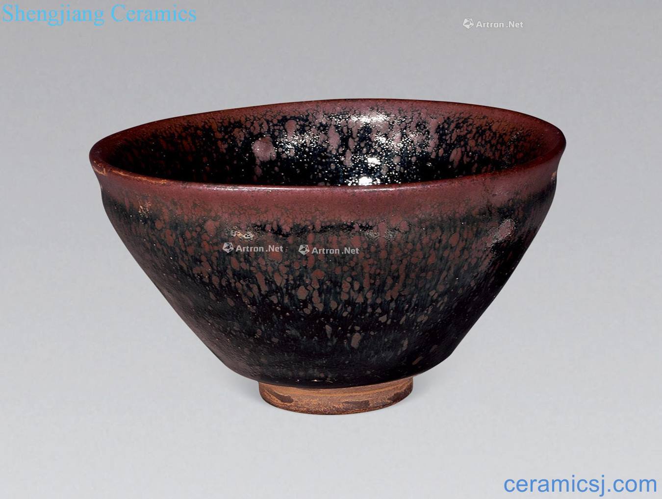 The southern song dynasty To build kilns black glaze brown spot light