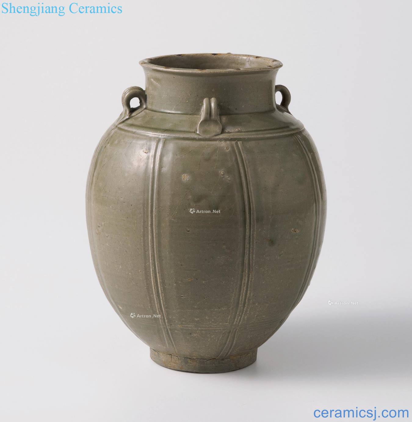 In the northern song dynasty kiln melon leng four cans