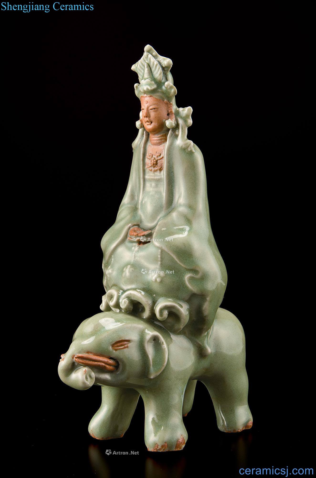 yuan Longquan celadon samantabhadra bodhisattva
