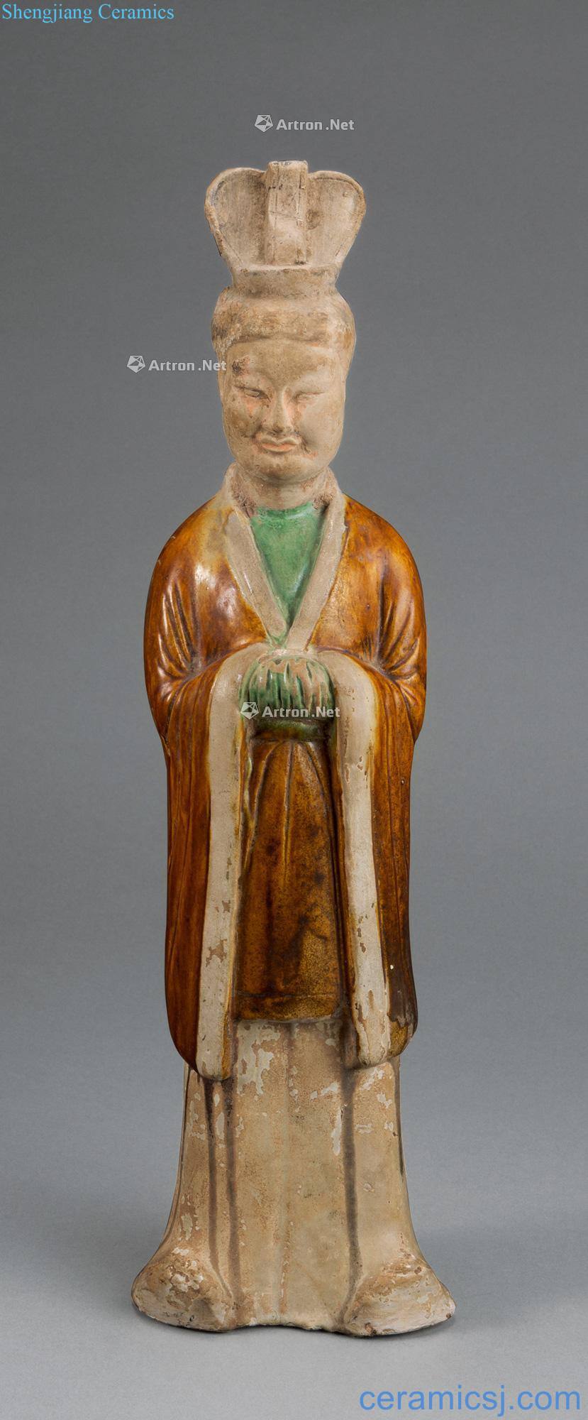 Tang sancai civilian figures