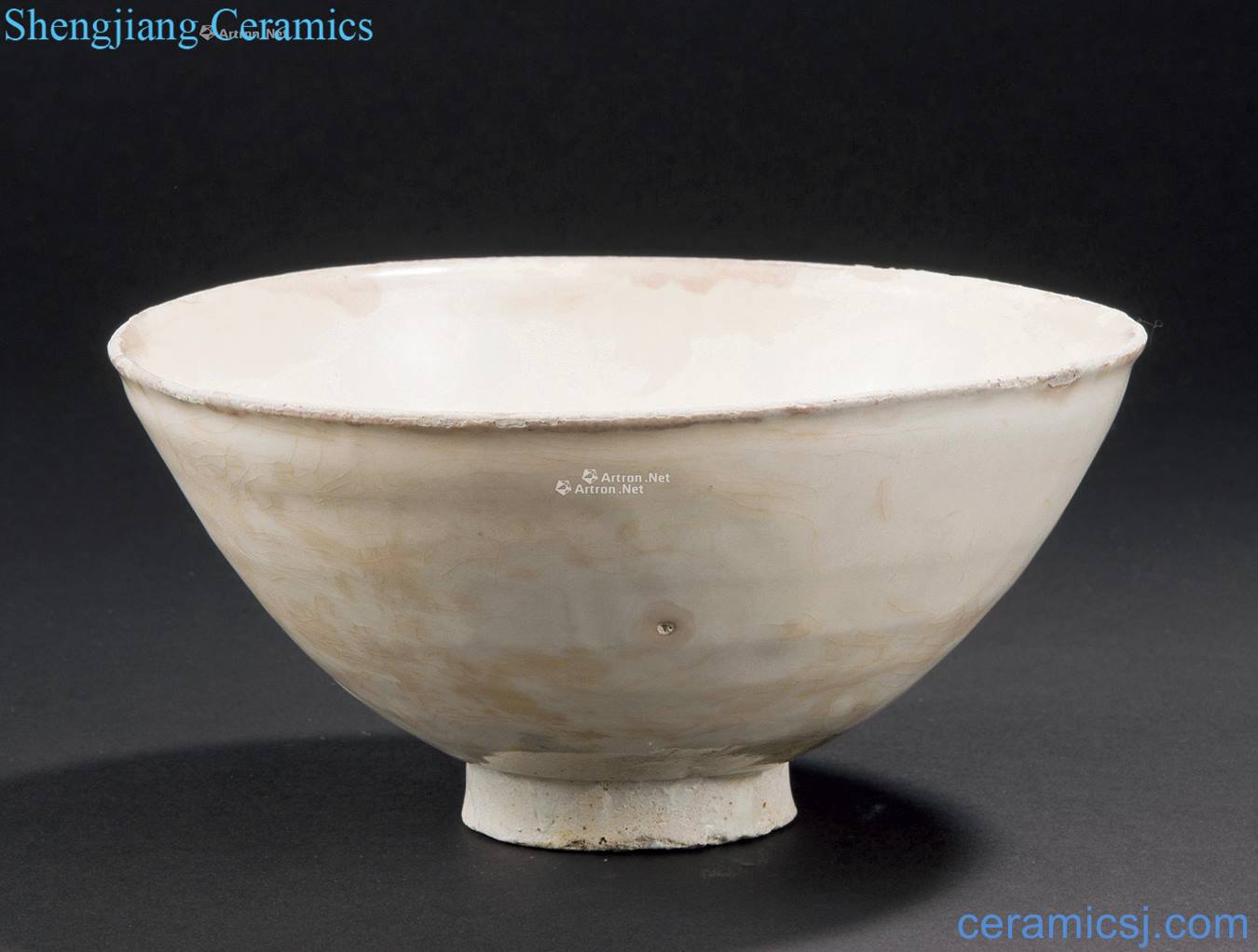 Song magnetic state kiln white glaze bowls