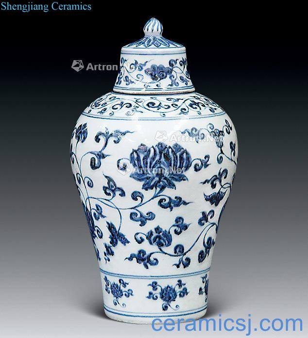 Ming xuande Peony mei bottle