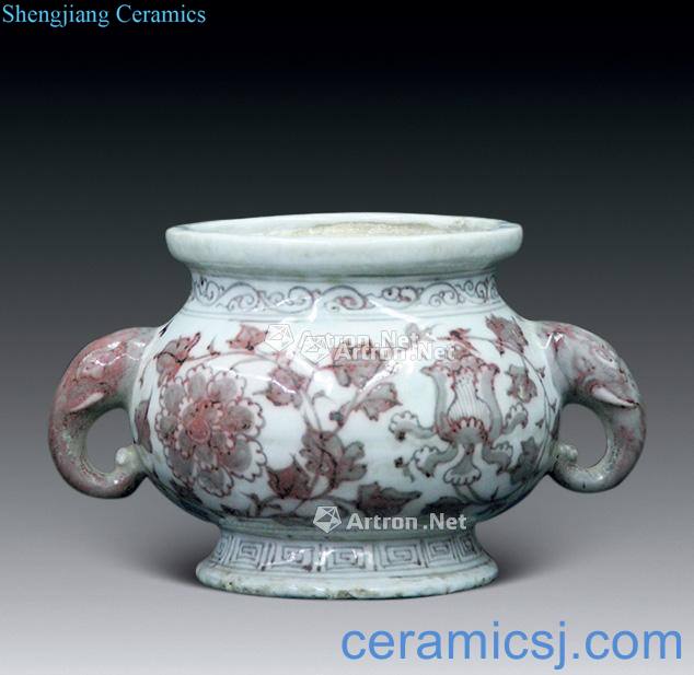 Yuan dynasty youligong elephant incense burner