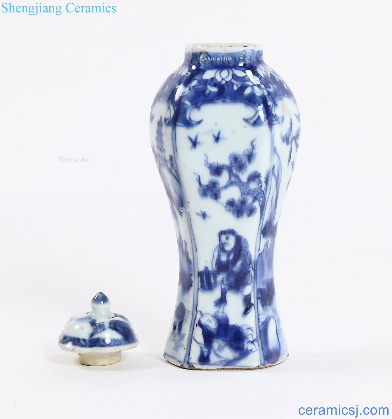 The qing emperor kangxi six square bottle character