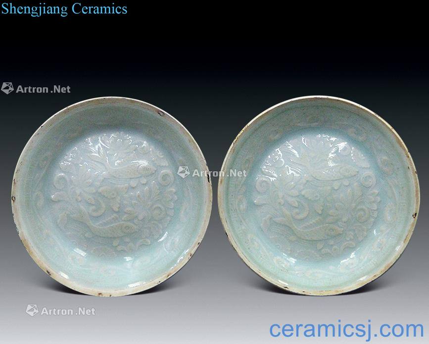 Song dynasty shadow blue Pisces small (a)
