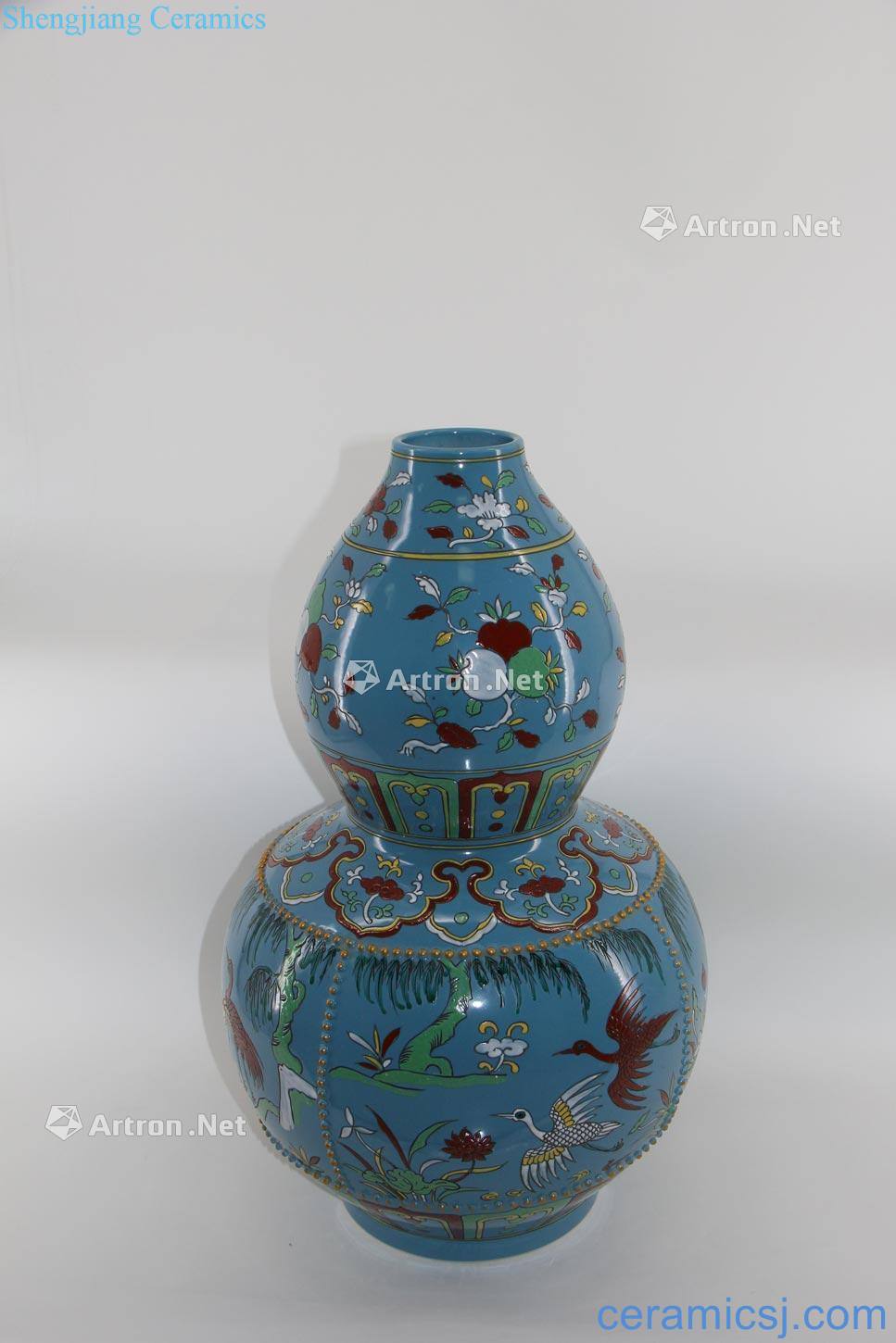 Ming xuande and grain gourd bottle