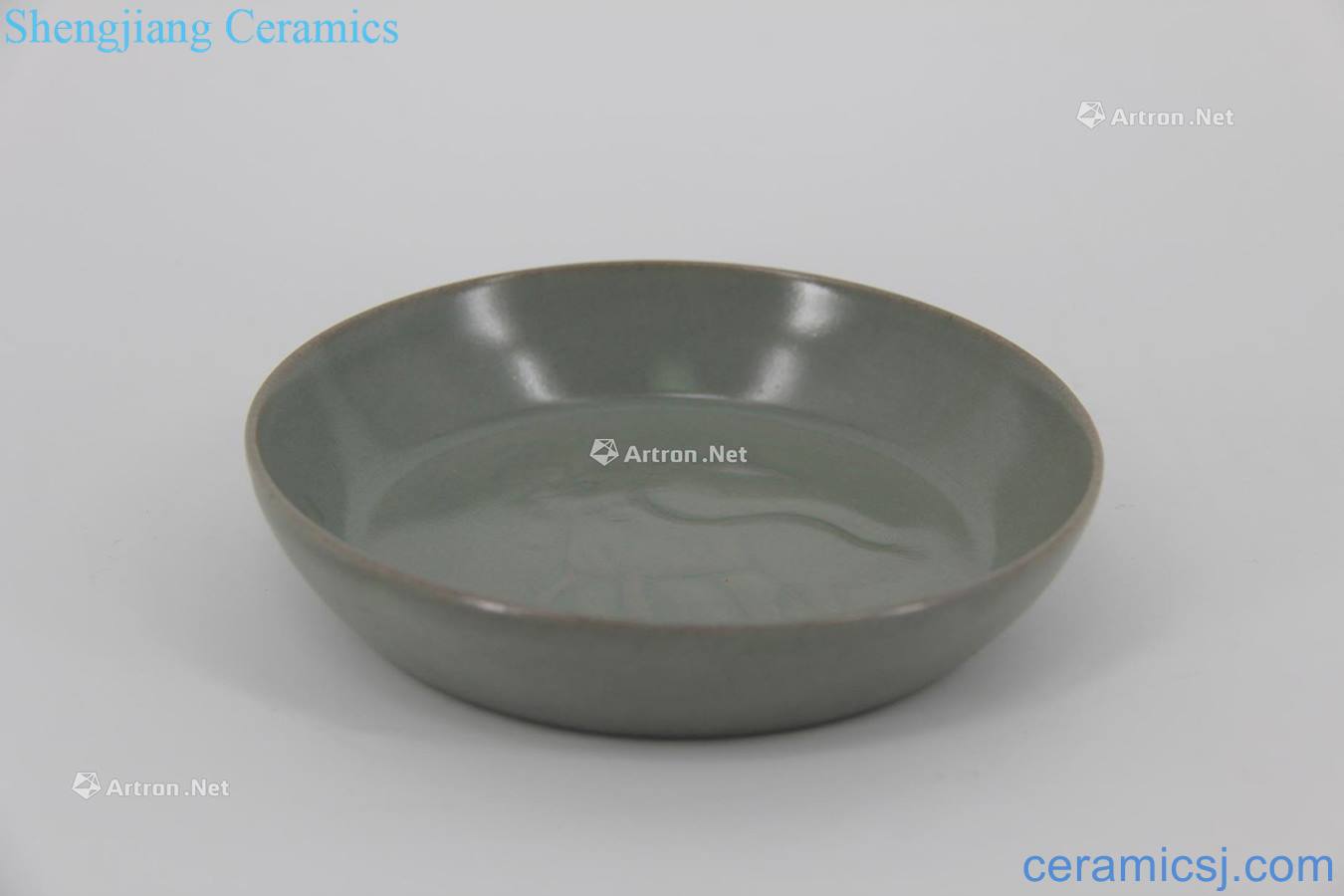 The song dynasty Your kiln azure glaze deer tray writing brush washer