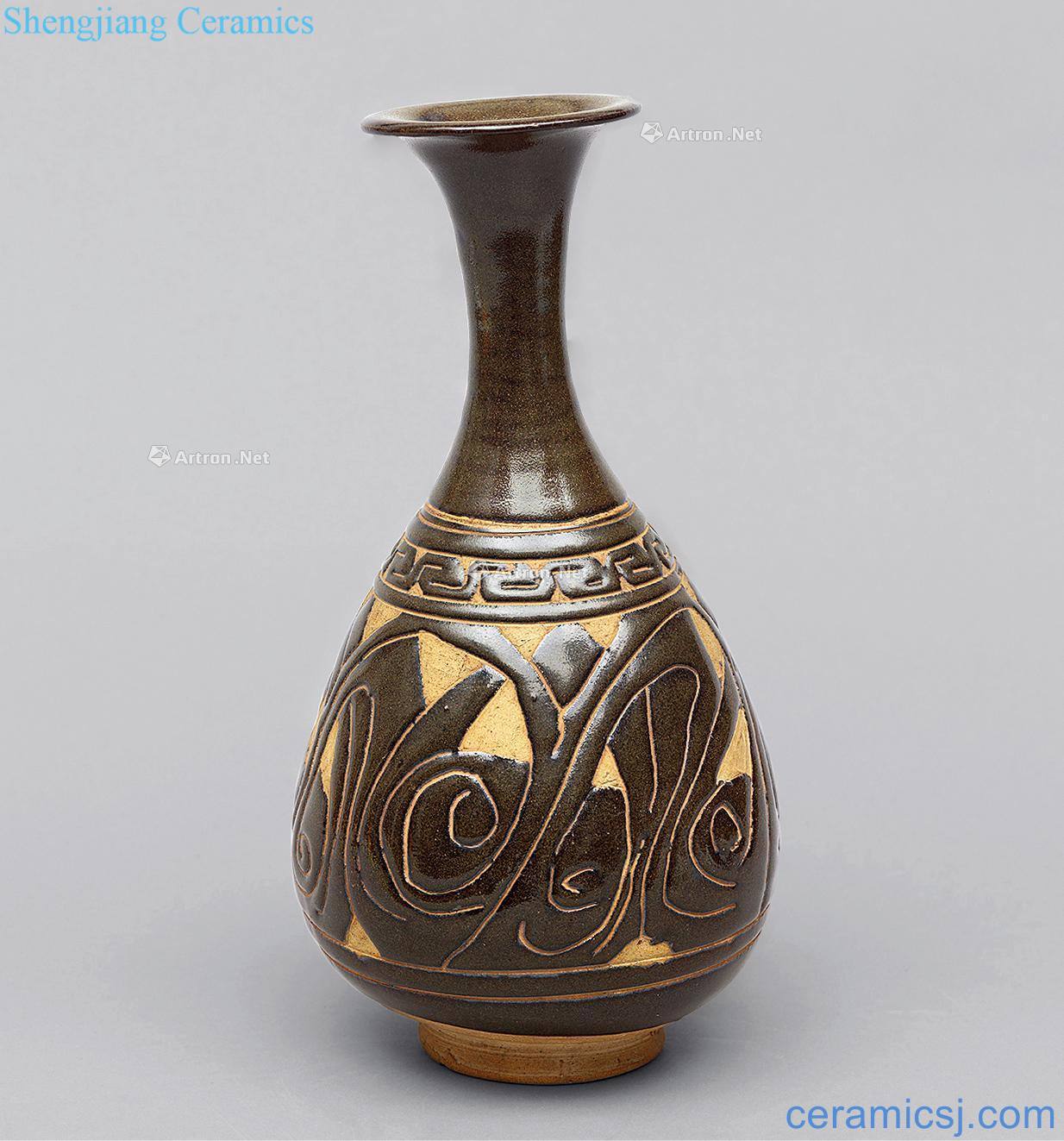 gold Cizhou hand-cut okho spring