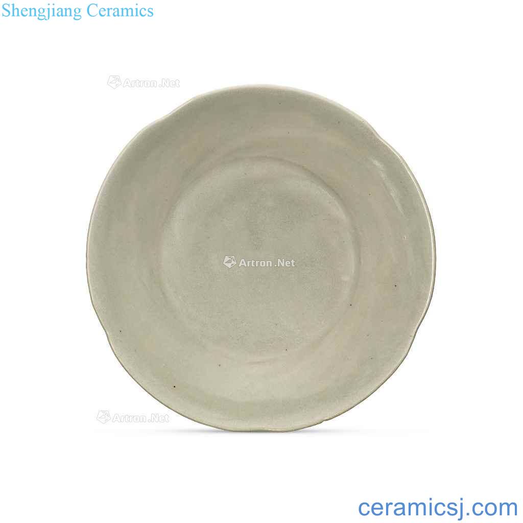 The five dynasties Yao state kiln green glaze kwai mouth tray