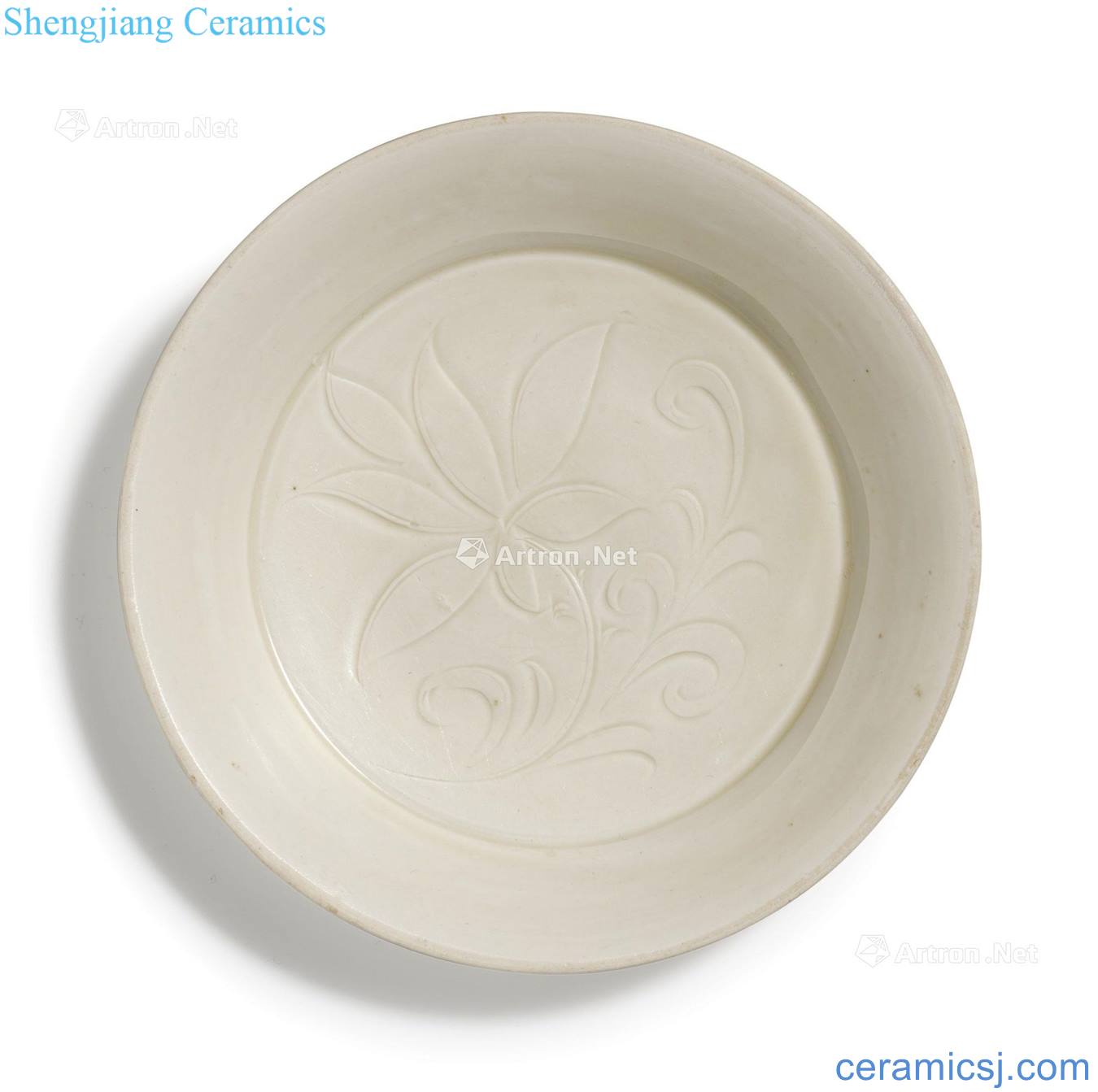 Northern song dynasty to gold Day lilies tray kiln craft
