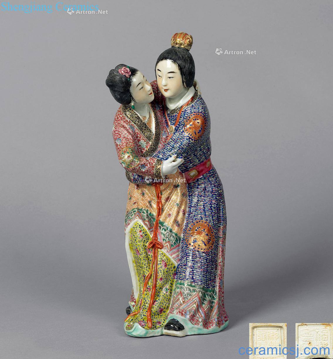 In late qing dynasty pastel stands resemble a dream of red mansions characters
