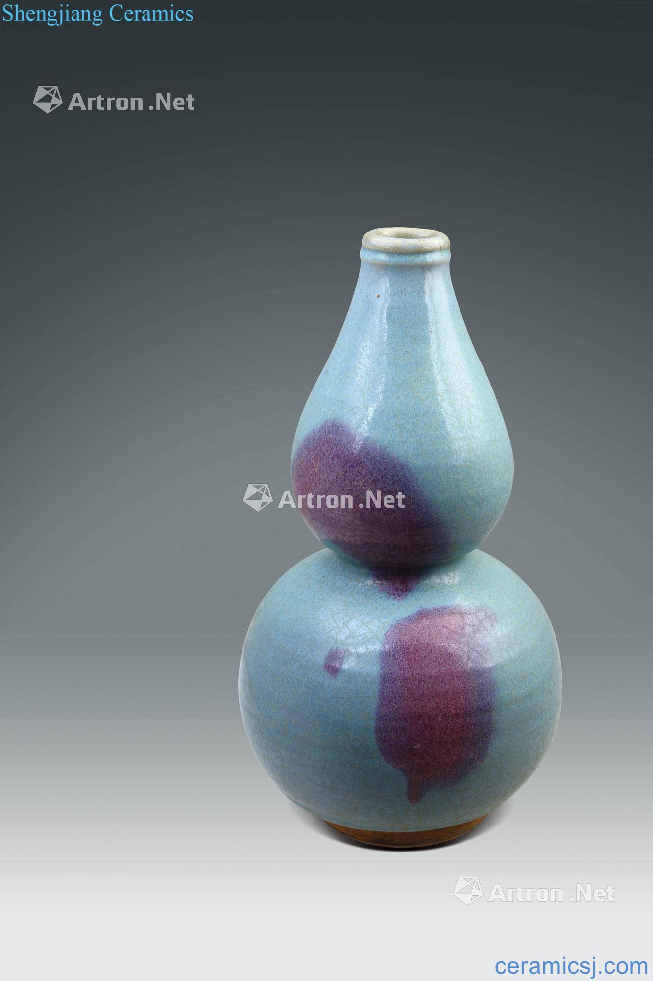 Yuan jun glaze bottle gourd