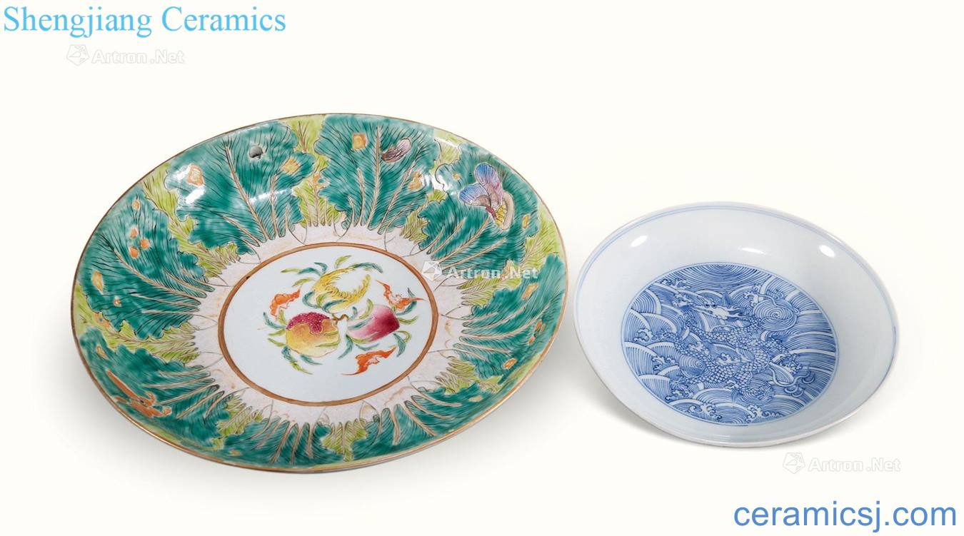 Qing porcelain enamel plate of each one
