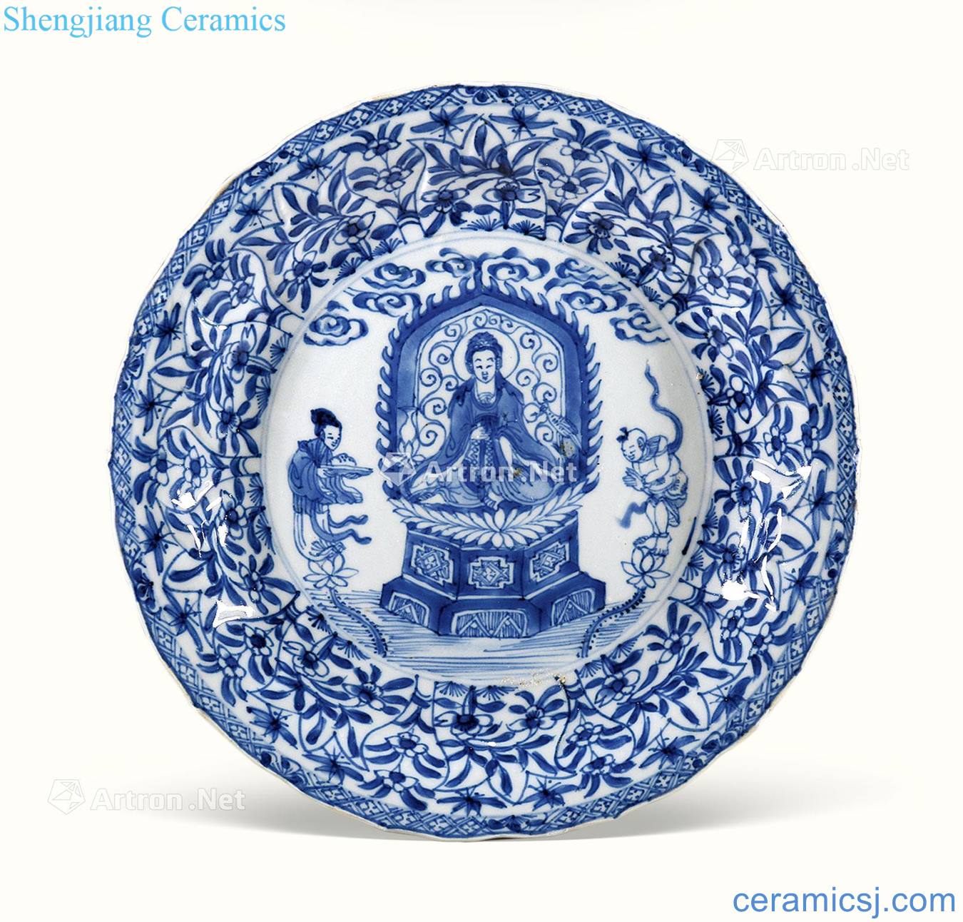 The qing emperor kangxi porcelain guanyin figure