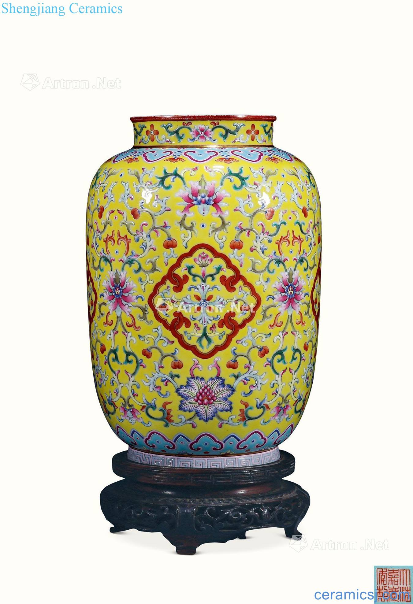 Qing jiaqing To pastel yellow passion fruit grain lantern