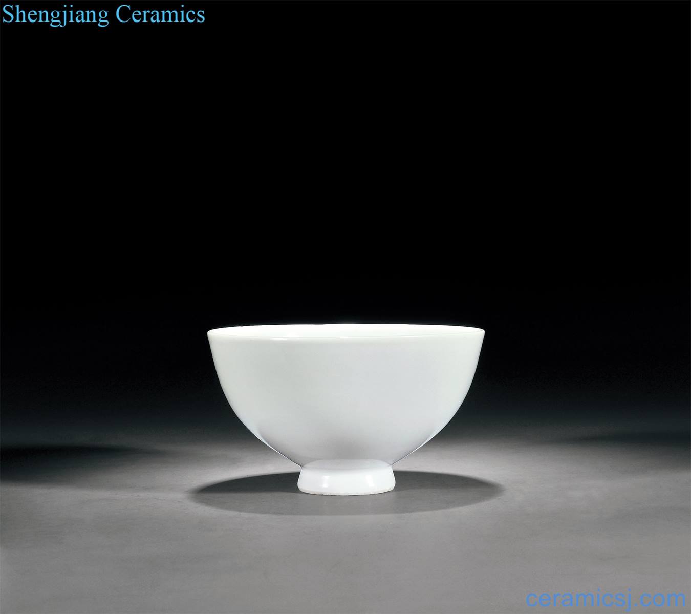Ming yongle Sweet white glazed small heart bowls