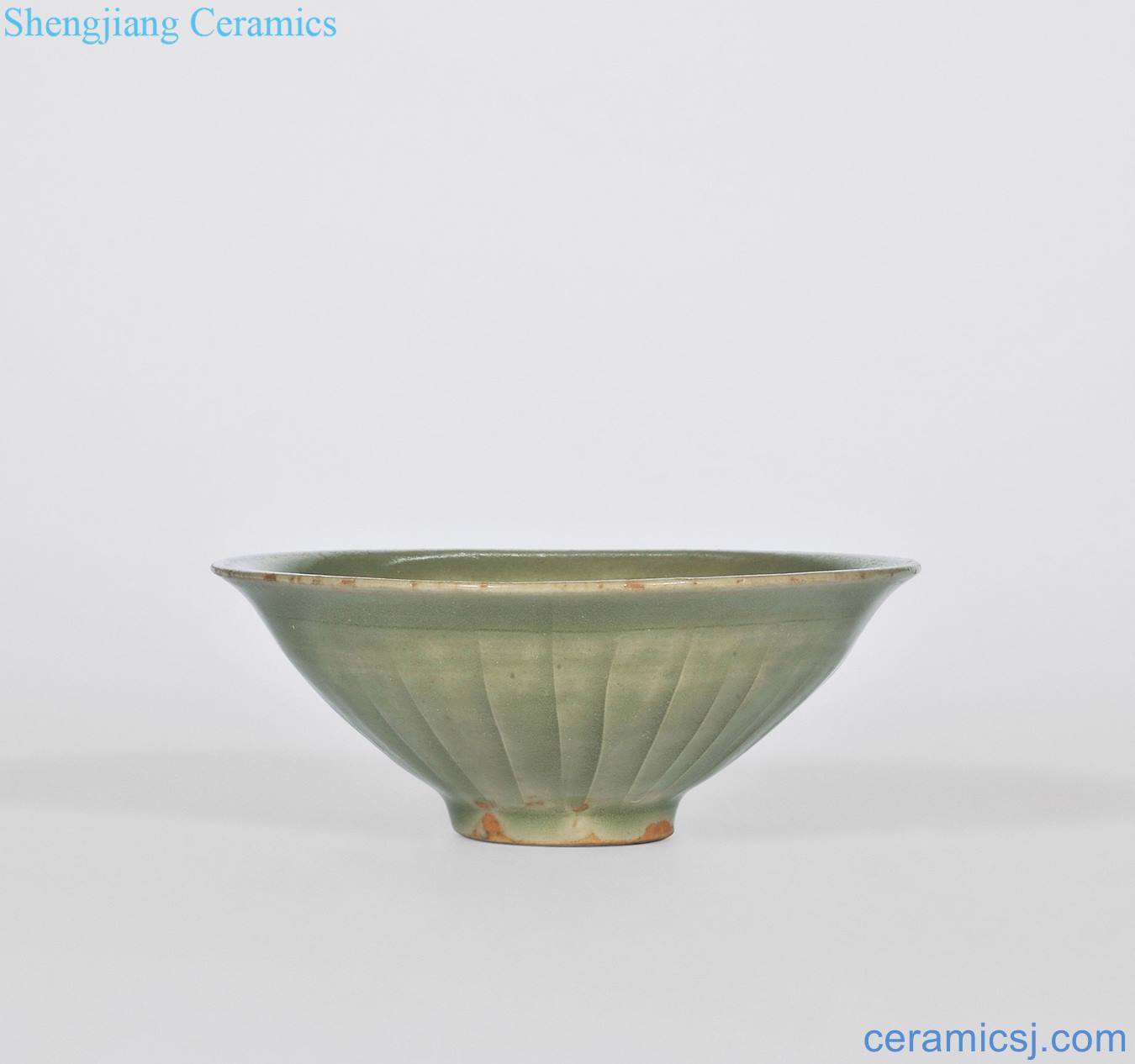 yuan Yao state kiln green glaze cut fish grain hat to light