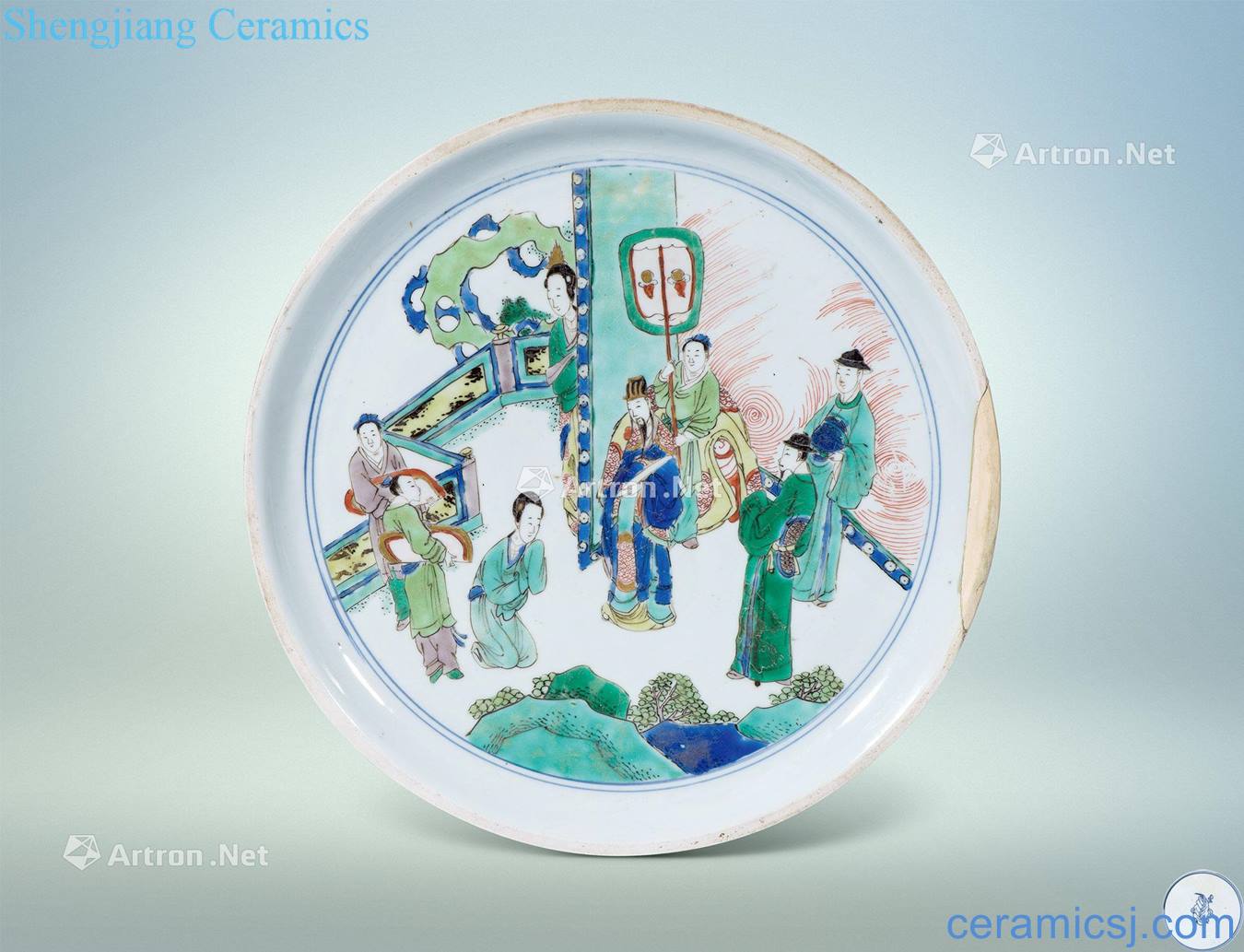 The qing emperor kangxi colorful stories of tray