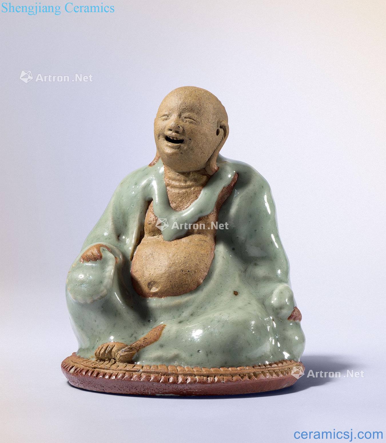 Ming Longquan celadon lohan's statue