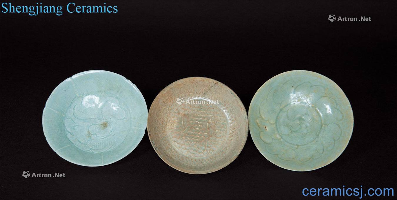Song shadow qinghai water lines and Pisces and saucers a (a group of three)