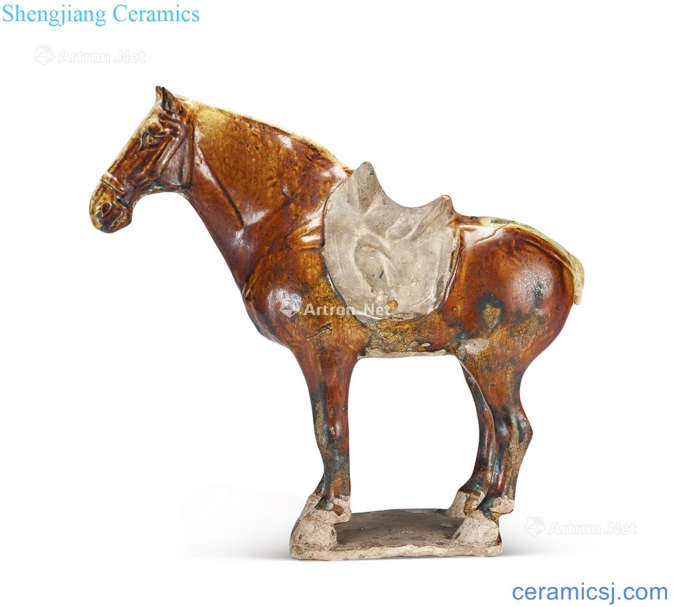 Tang three-color horse