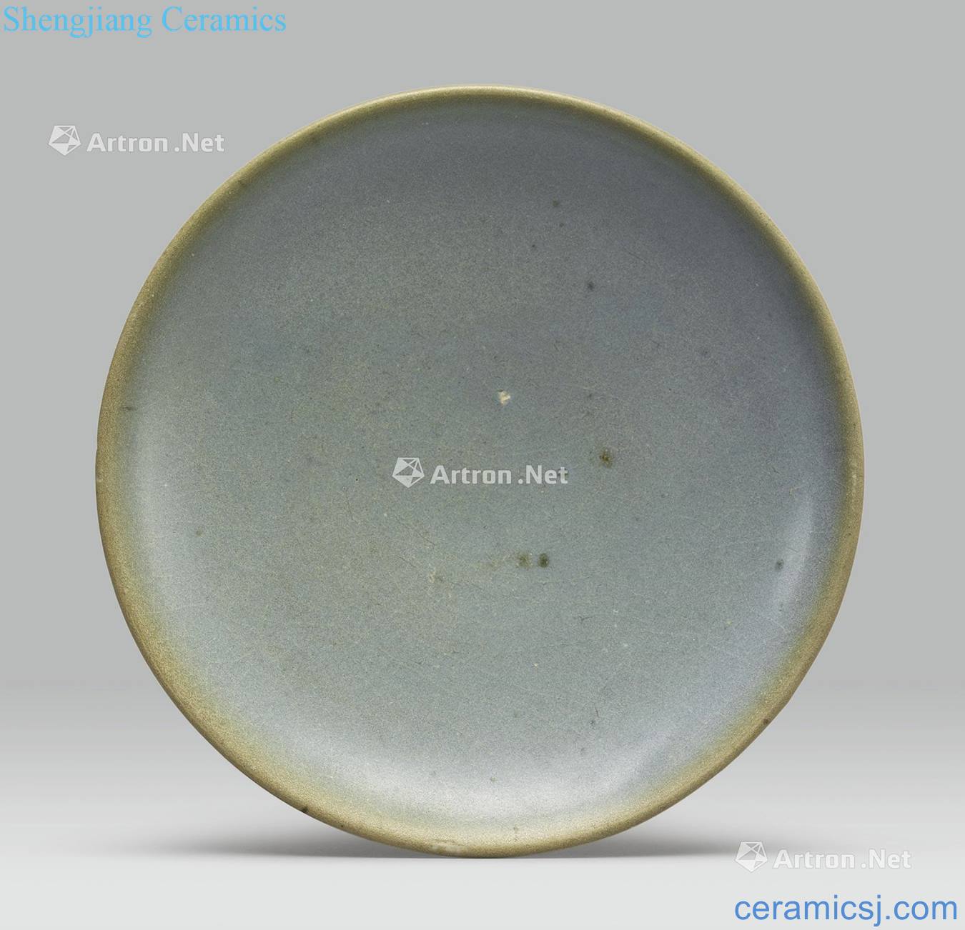The song dynasty Blue glaze plate masterpieces
