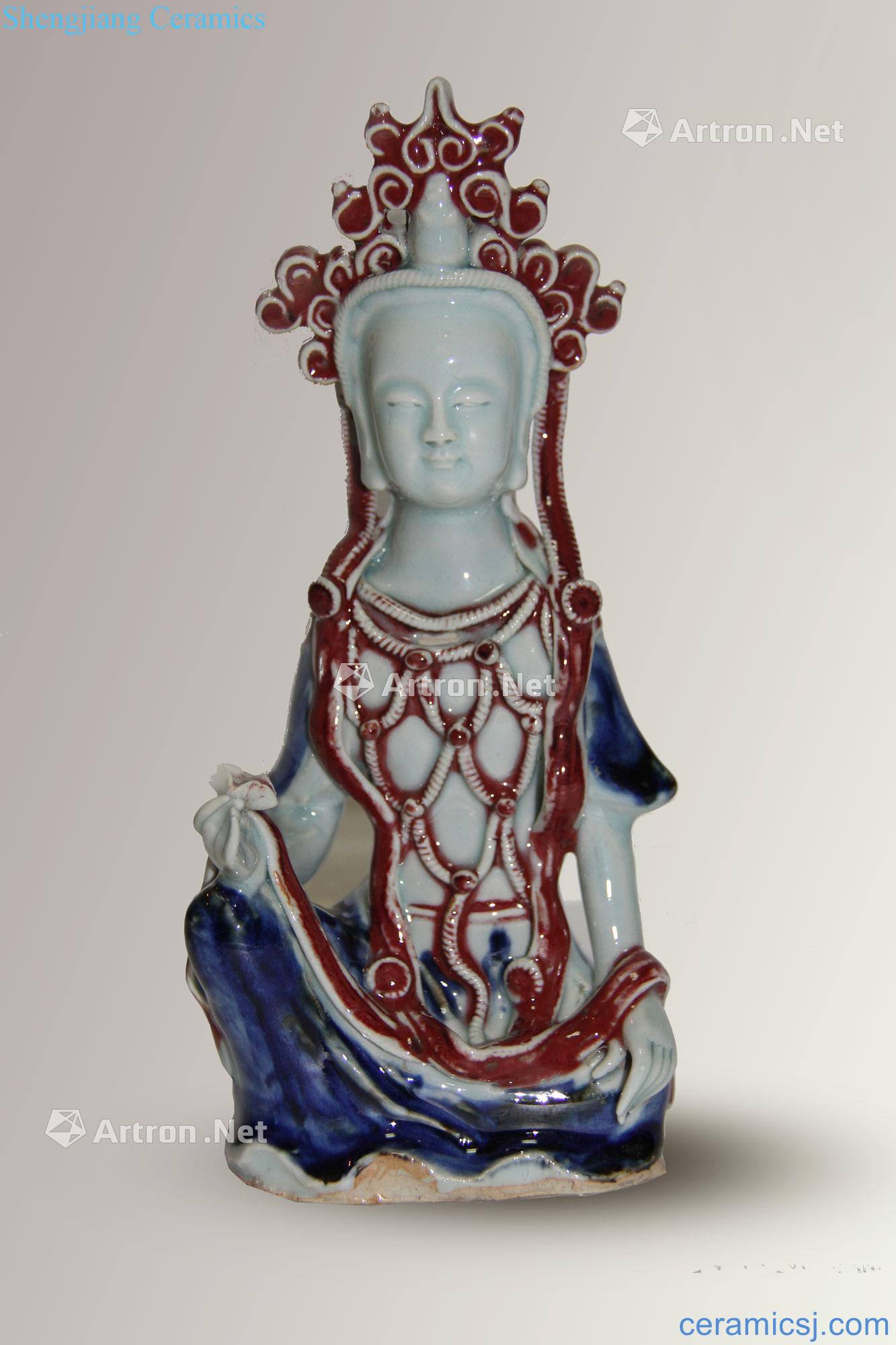 yuan Blue and white youligong figure of Buddha