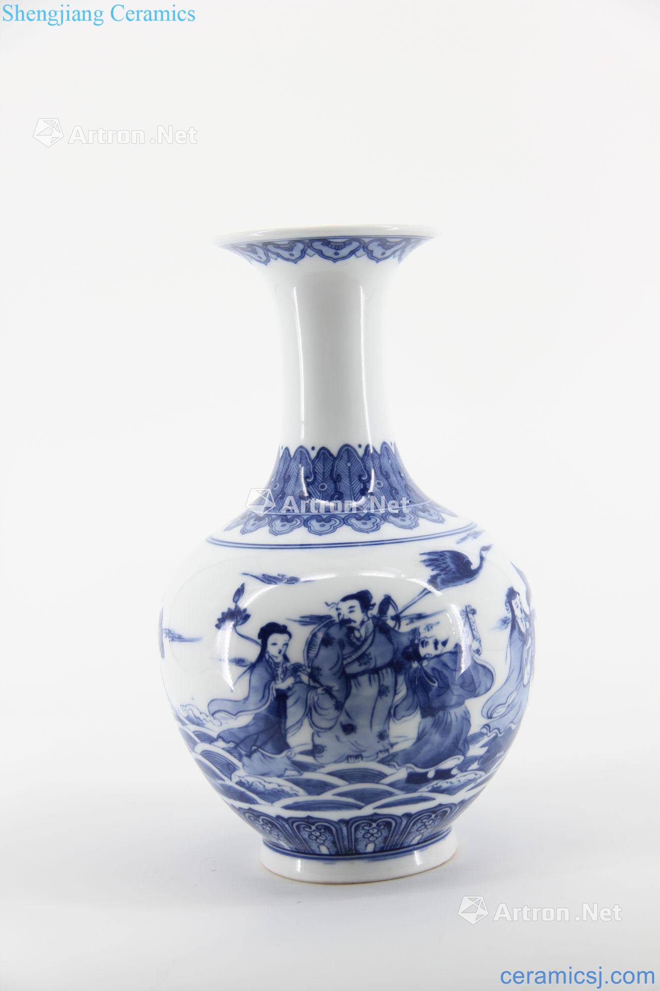 qing Kangxi porcelain bottle