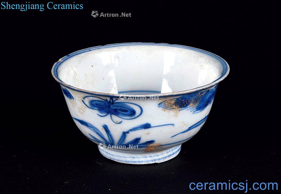 Ming Blue and white flower small bowl