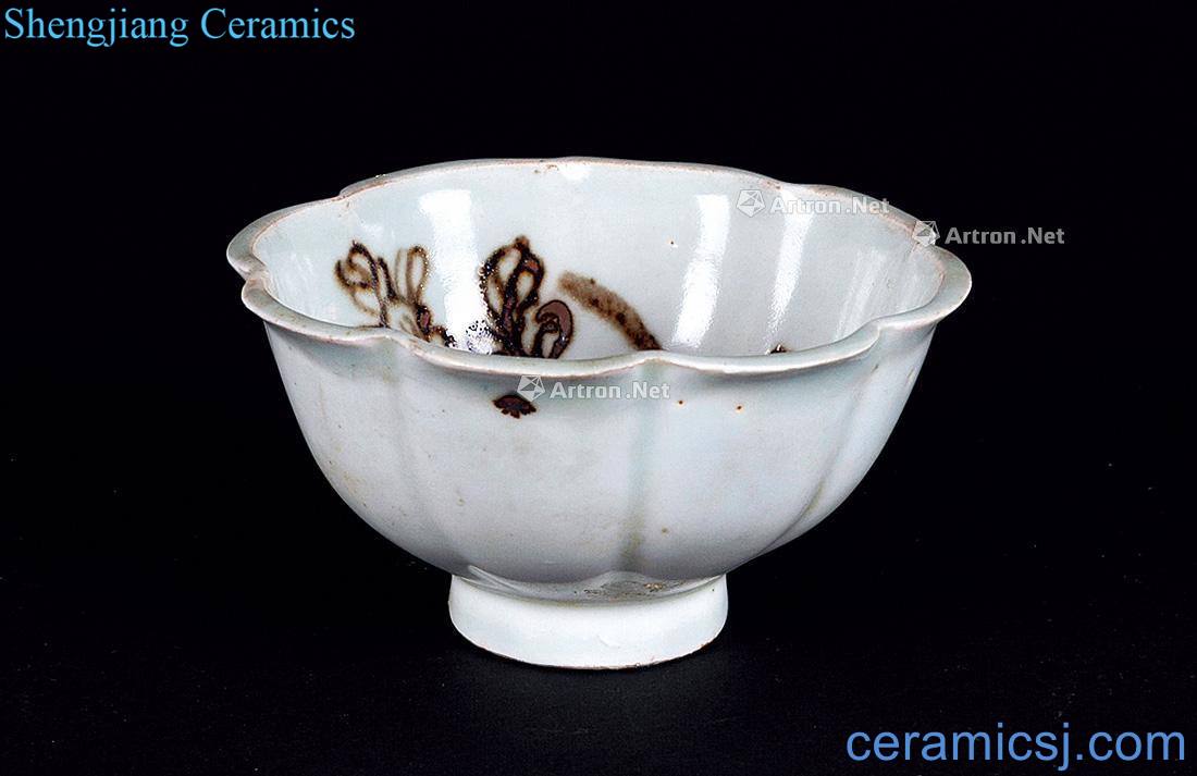 Shadow before qing Ming brown glaze flower bowl