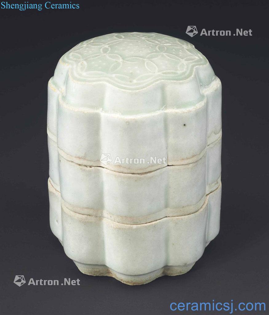 Southern song dynasty qing eight disc type three layers cover craft boxes
