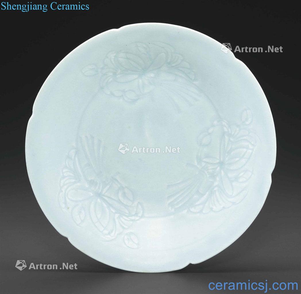 Northern song dynasty Green lotus craft lines 6 disc type plate