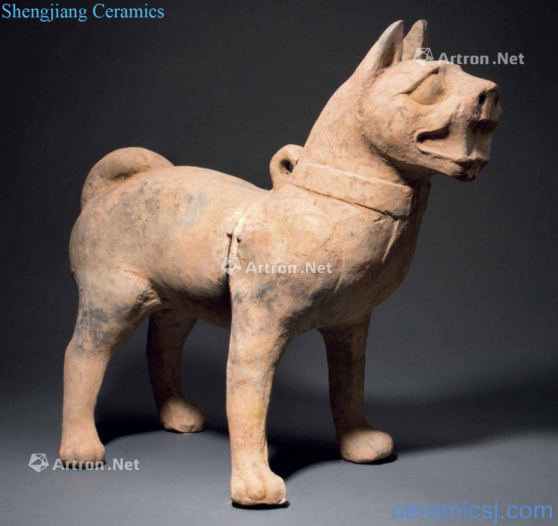 han Sichuan pottery dogs