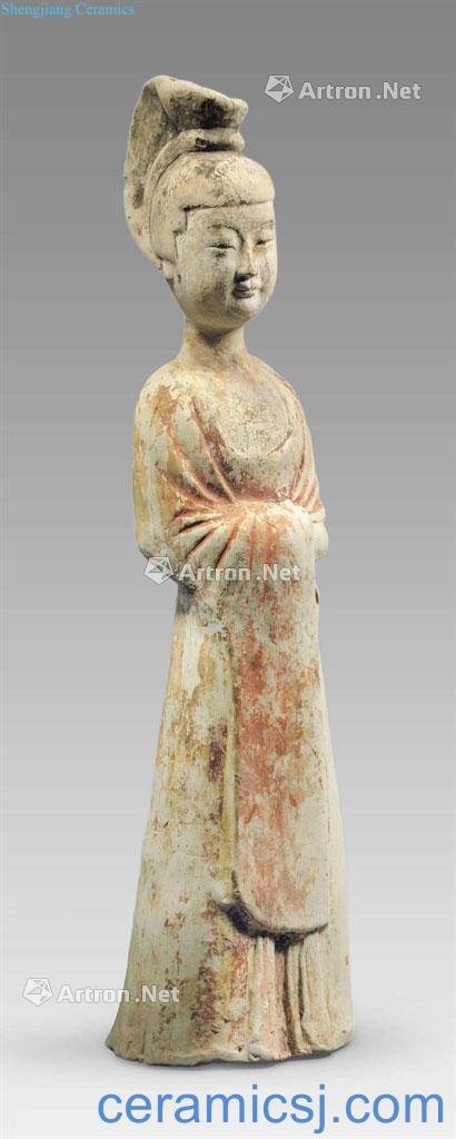 Tang painted pottery female figurines