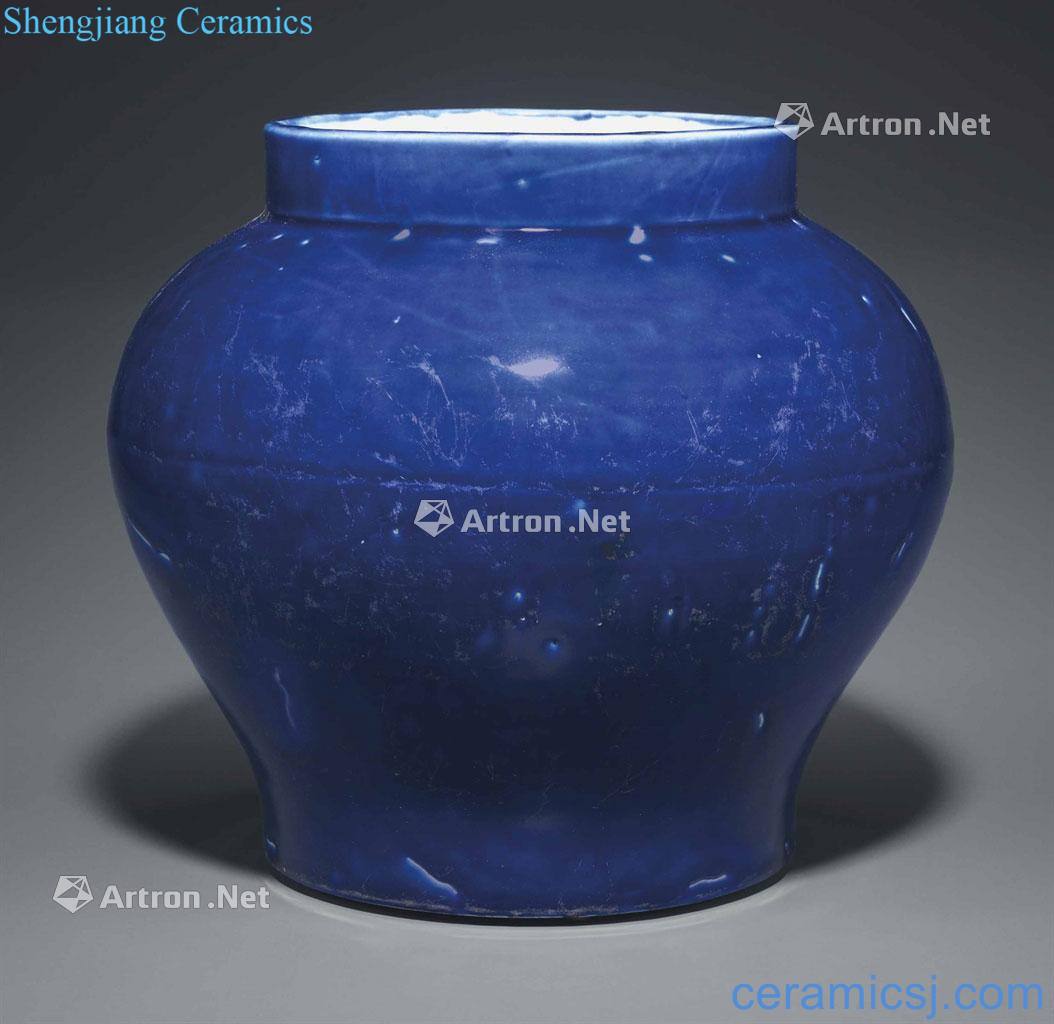 The late 15th century Ming/16 century Blue glaze tanks