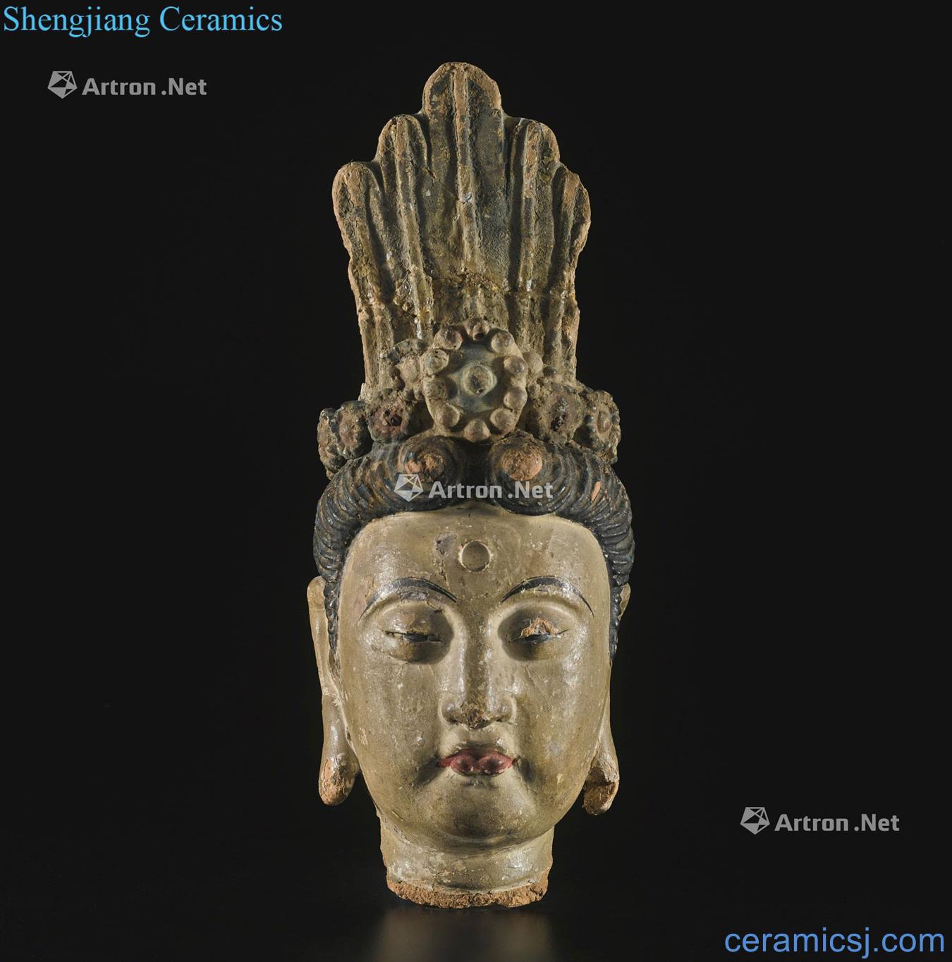 Gold/yuan Painted sculpture Buddha first