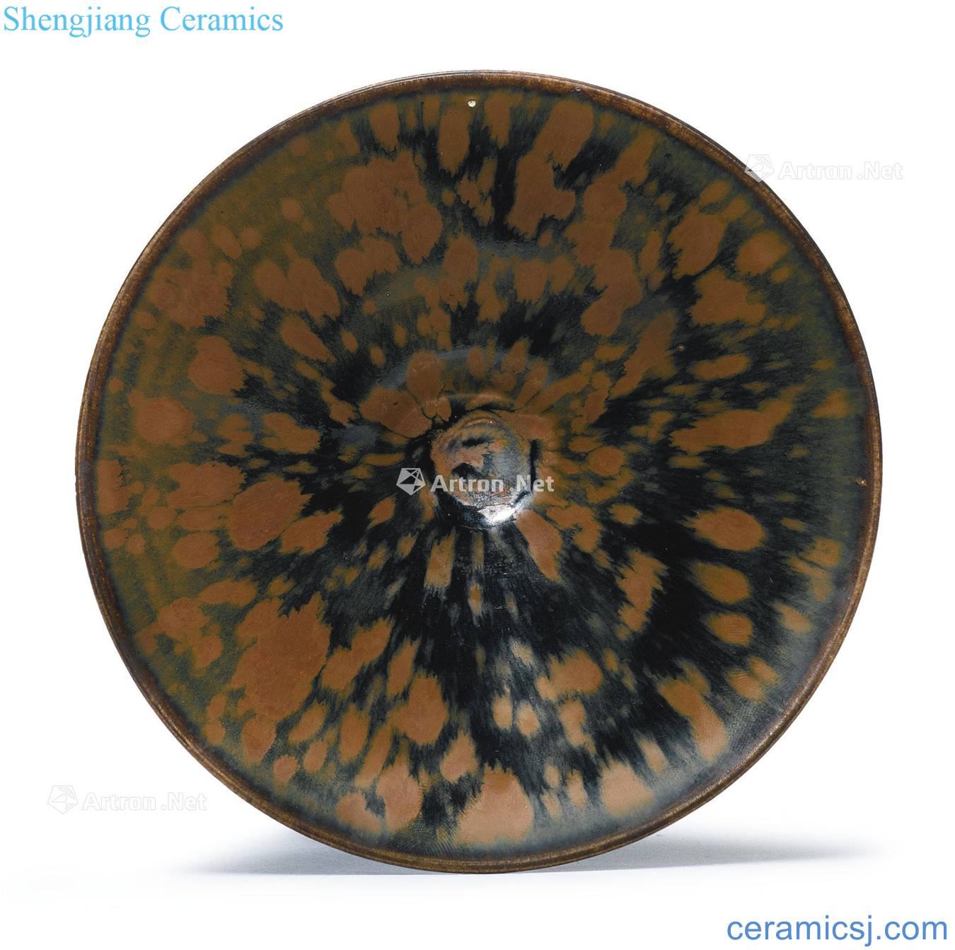 Northern song dynasty/gold Magnetic state kiln black glaze rust markings 盌 dai li