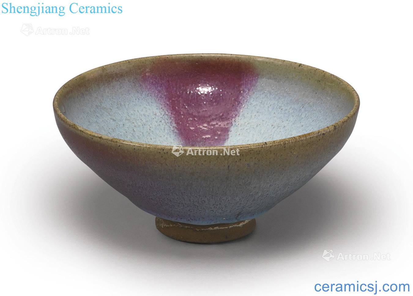 yuan Sky blue glaze purple spot 盌 masterpieces