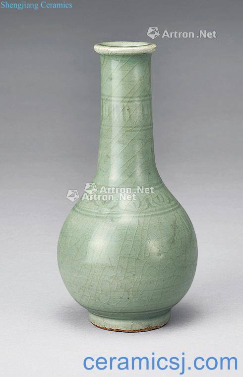 Ming dynasty celadon flask
