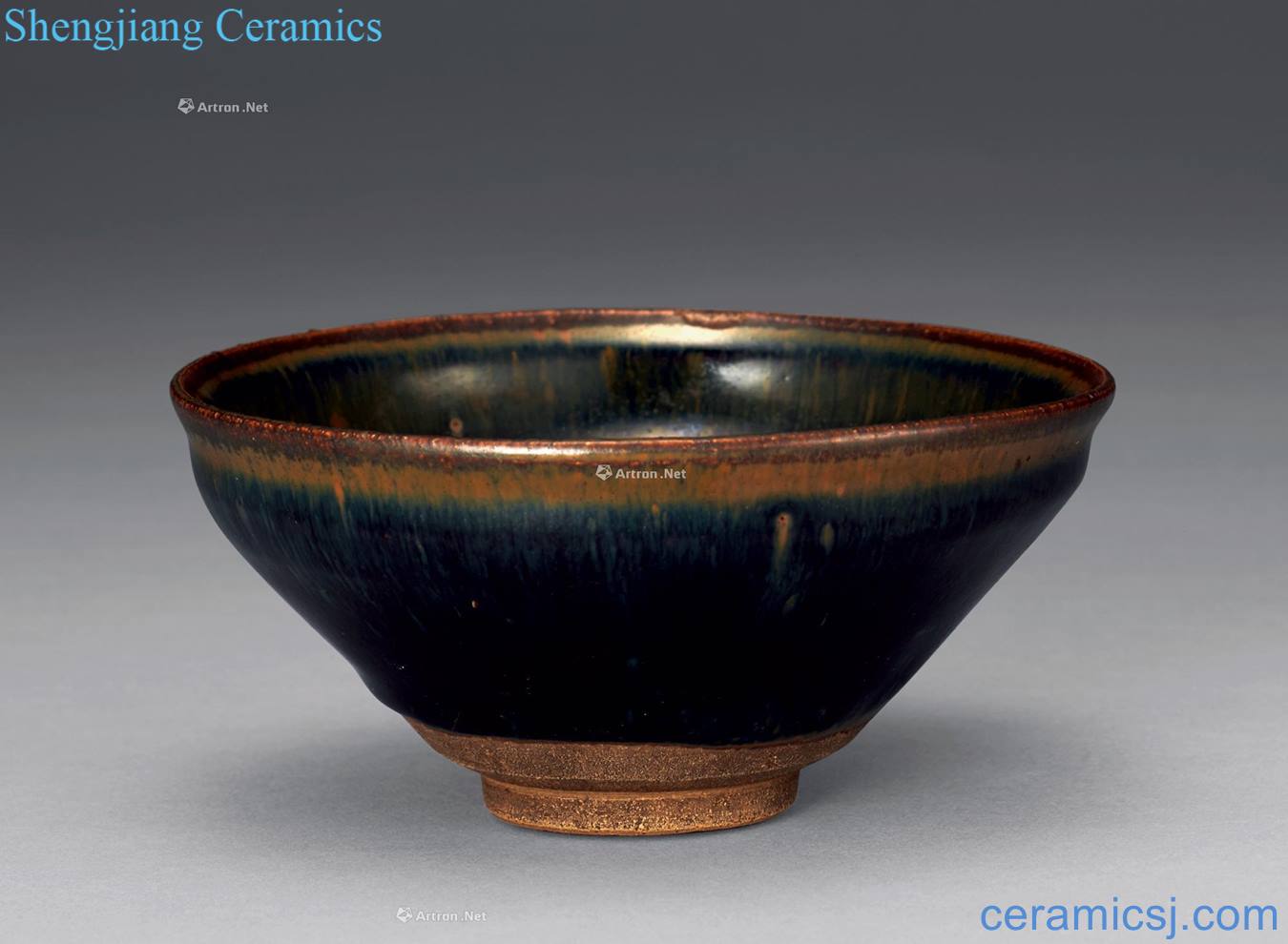 The song dynasty The black glaze TuHao temmoku bowl