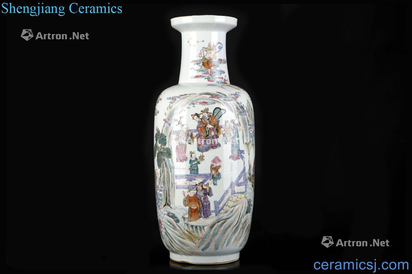 In the qing dynasty powder enamel vase 19th century