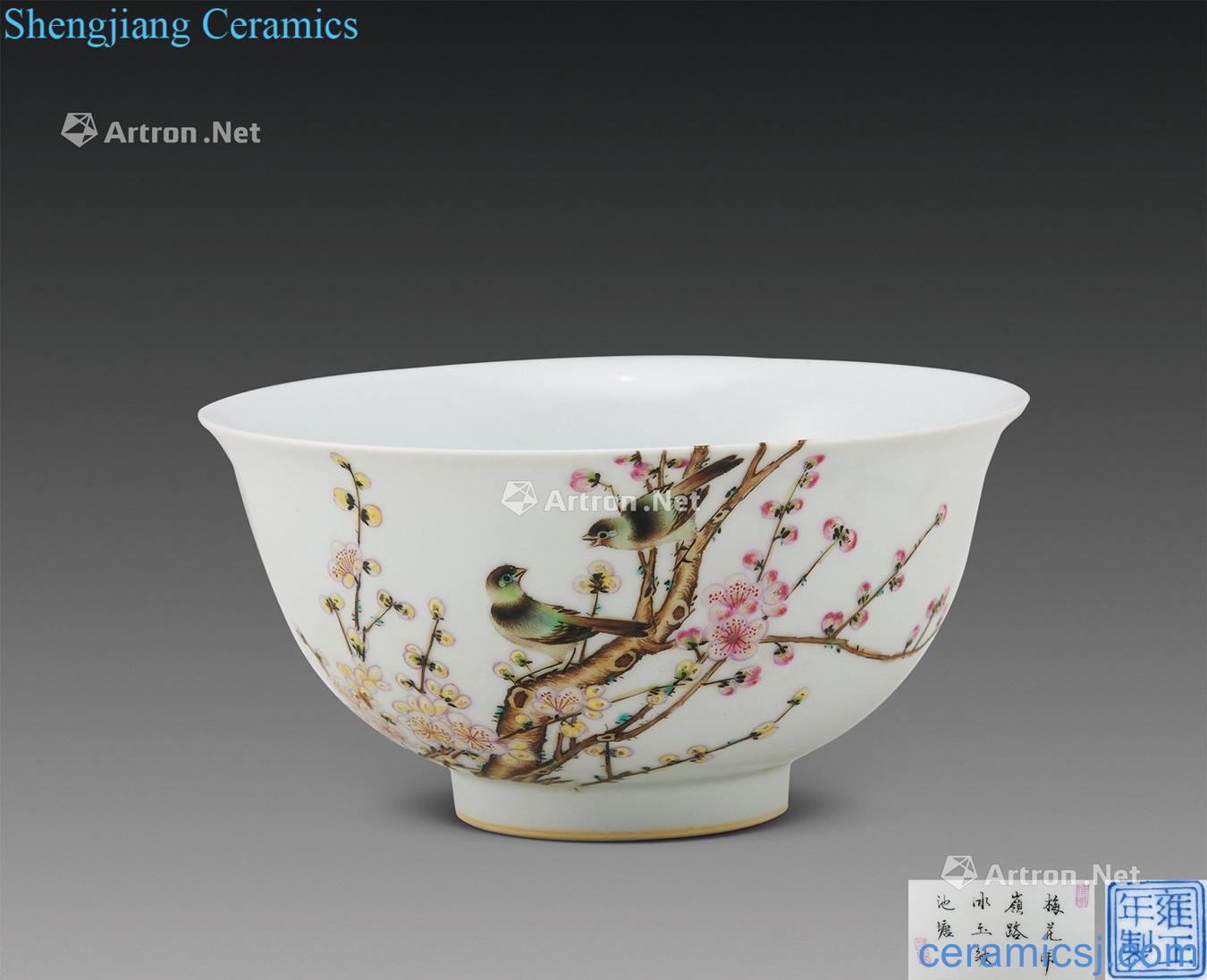Qing yongzheng official kiln enamel renshi tuo bowl