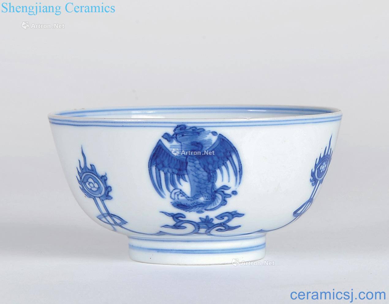 The qing emperor kangxi Blue and white grain bowl